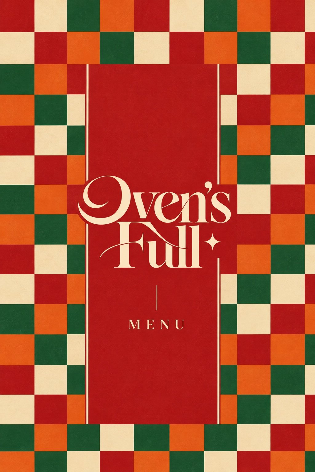Oven's Full menu cover